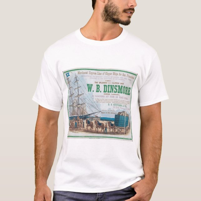 Camiseta W B Dinsmore Clipper Sailing (Anverso)