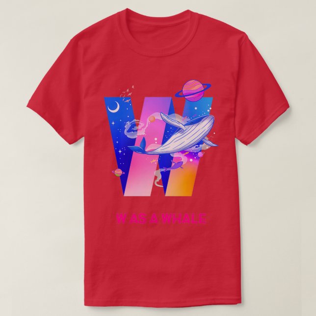 CAMISETA W COMO UNA BALLENA (Diseño del anverso)