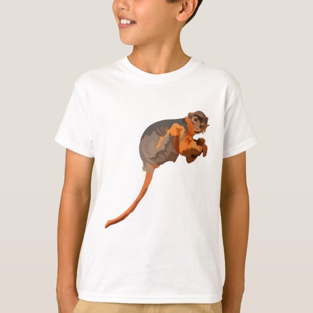 Camiseta W es para el Colobo Rojo Occidental (Anverso)