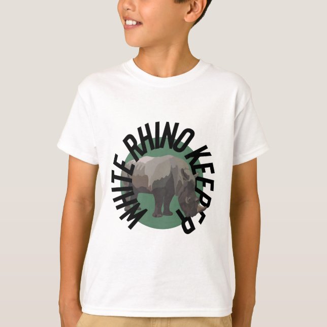 Camiseta W es para el guardián del rinoceronte blanco (Anverso)
