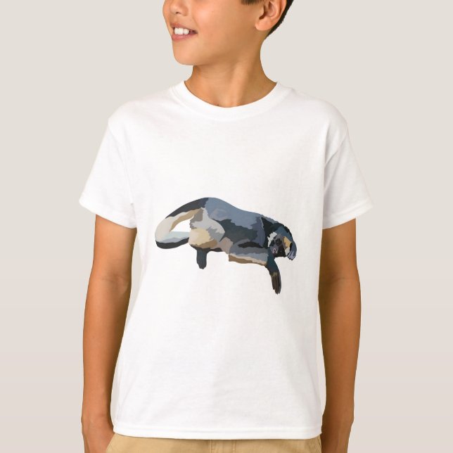 Camiseta W es para el mono araña de la médula blanca (Anverso)