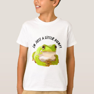 Camiseta W es para la rana de árbol blanco