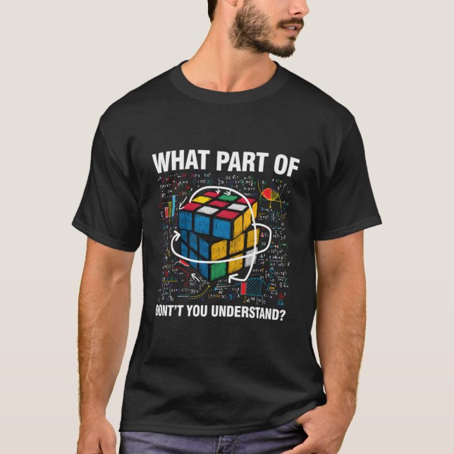 Camiseta W P Of Don'T You Understand Speed Cubing Math (Anverso)