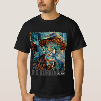 Camiseta W. S. BURROUGHS - Retrato de la NFT de Marco Aureg