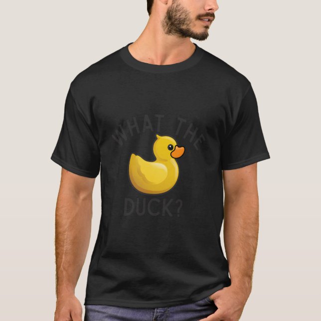 Camiseta W The Duck Offensive Humor Rubber Yellow Bird Toy (Anverso)