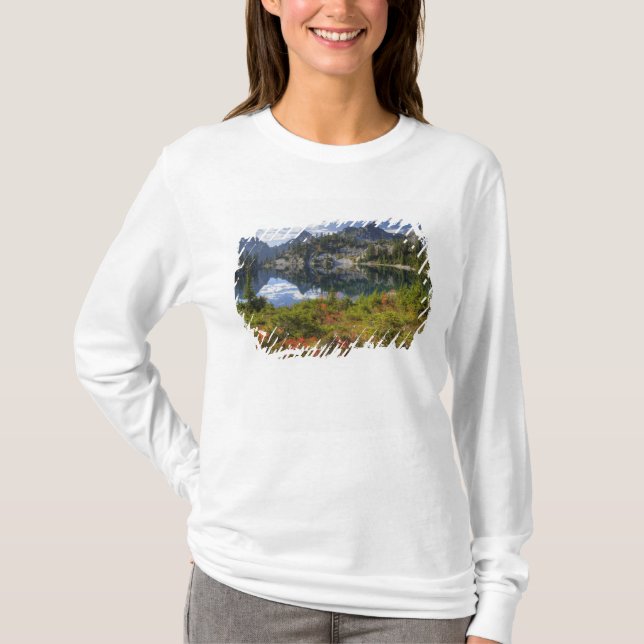 Camiseta WA, Alpine Lakes Wilderness, Gem Lake, con (Anverso)