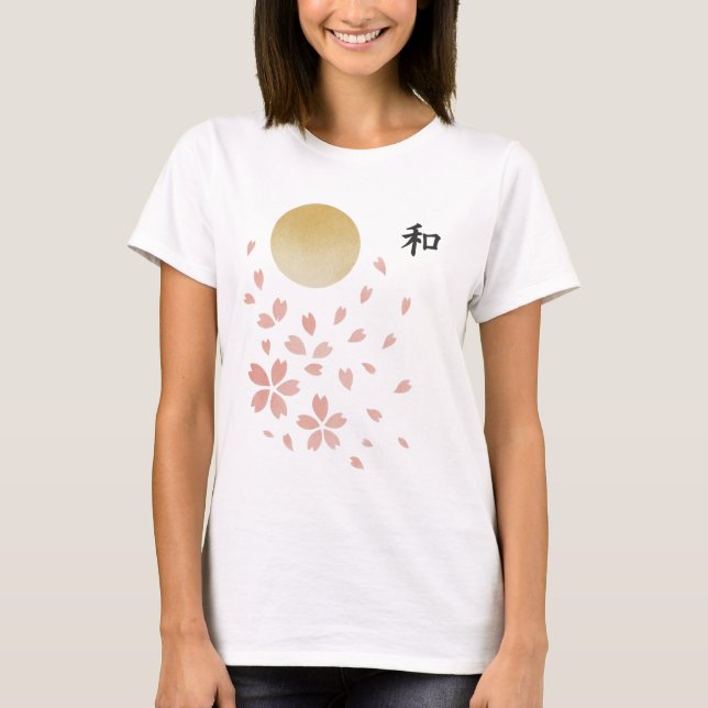 Camiseta 【Wa Harmony Sakura T-Shirt】 (Anverso)