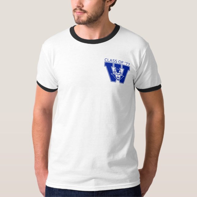 Camiseta Wa-Hi Clase de 1977 Ringer (Anverso)