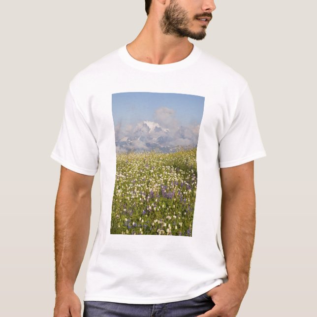 Camiseta WA, Mt. Baker Wilderness, el monte Shuksan y (Anverso)