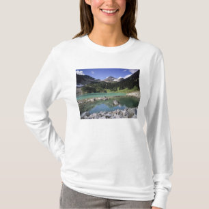 Camiseta WA, Okanogan NF, lago Lewis y pico Black
