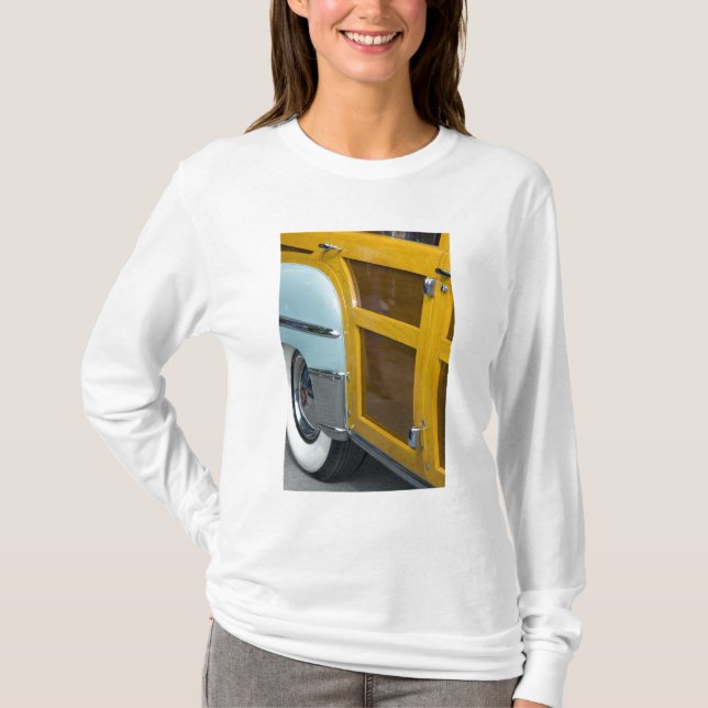 Camiseta WA, Seattle, automóvil americano clásico. 2 (Anverso)