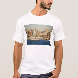 Camiseta WA, Seattle, el perfil de Seattle y la bahía de E