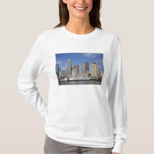 Camiseta WA, Seattle, horizonte de Seattle con ferry