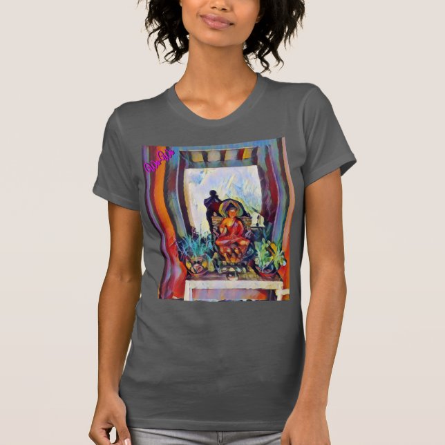 Camiseta Wa-Wo Wave NFT Art - A BUDDHA & A MEZUZAH 11 (Anverso)