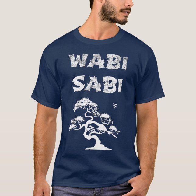Camiseta Wabi Sabi con árbol bonsai (Anverso)