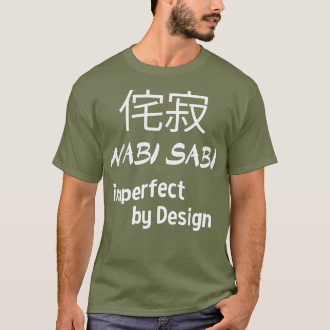 Camiseta Wabi Sabi es imperfecto por diseño japonés (Anverso)