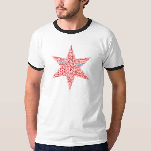 Camiseta WAC Chicago Star Ringer Tee (Anverso)
