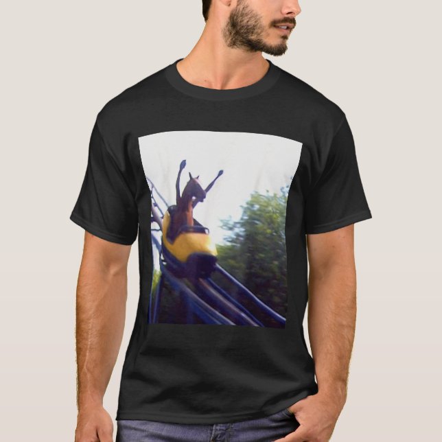 Camiseta Wacky Horse Riding Roller Coaster Meme Internet Fu (Anverso)