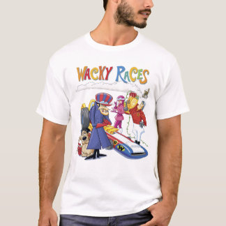 Camiseta Wacky Races 60s 70s 90s 80s Cartoon Scifi Retro