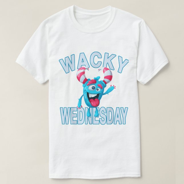 Camiseta WACKY WEDNESDAY Clothes para el día de la no coinc (Diseño del anverso)