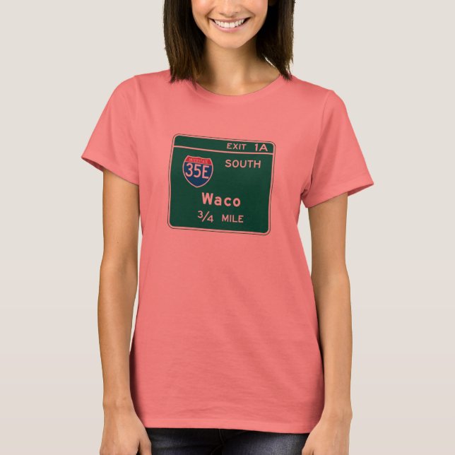 Camiseta Waco, Rótulo TX Road (Anverso)