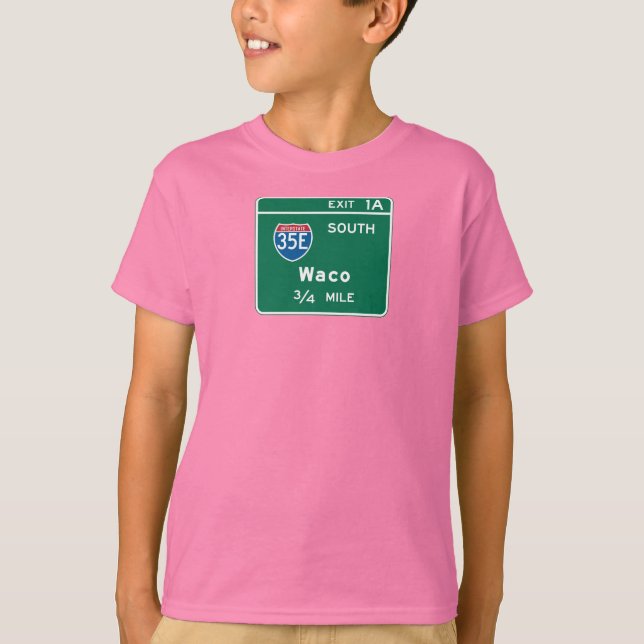 Camiseta Waco, Rótulo TX Road (Anverso)