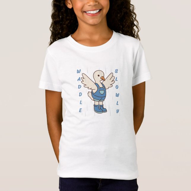 Camiseta Waddle Slowly Cute Duck T-Shirt (Anverso)