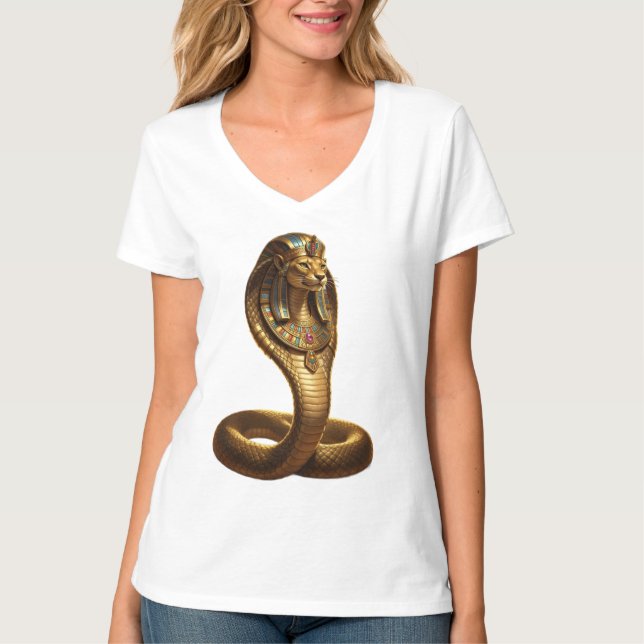 Camiseta Wadjet – Egyptian Cobra Goddess (Anverso)