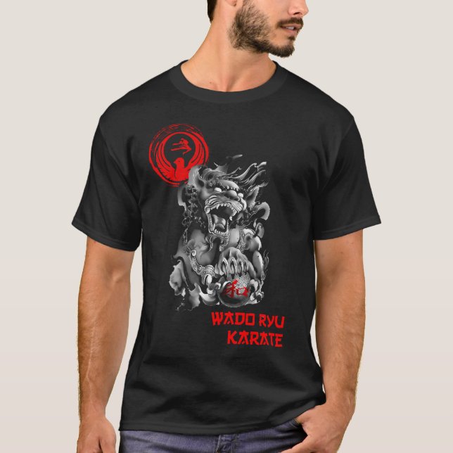 Camiseta Wado Ryu Karate Fighter Spirit - Budo T-Shirt (Anverso)