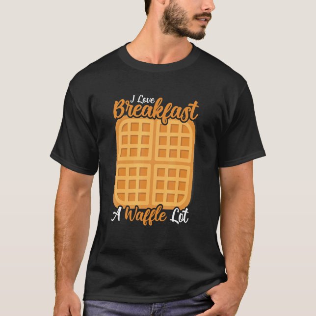 Camiseta Waffle Breakfast Foods Dessert Mini Waffle Food (Anverso)