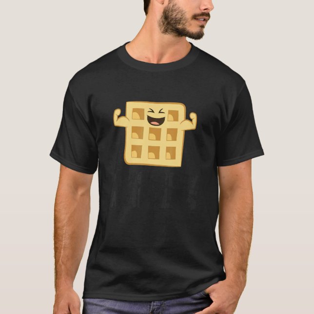 Camiseta Waffle Breakfast Waffles Powered By Waffles (Anverso)
