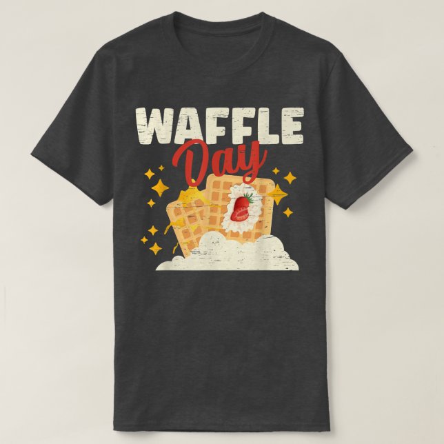 Camiseta Waffle Day Cone Baking Breakfast Maker  (Diseño del anverso)