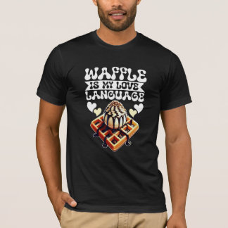 Camiseta waffle es mi lenguaje de amor