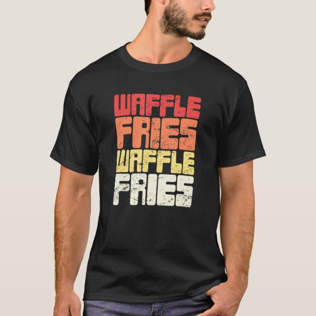 Camiseta Waffle Fry Fast Food Waffle Fries 1 (Anverso)