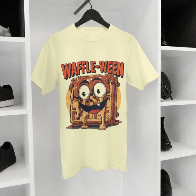 Camiseta Waffle-ween Funny Halloween Breakfast Waffle Pun (Subido por el creador)