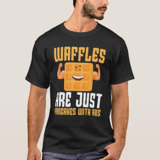 Camiseta Waffles Batter Whip Cream Baking Syrup Desserp Pan