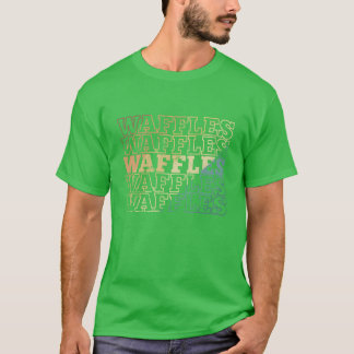 Camiseta Waffles Breakfast Pastry Snack Baker retro