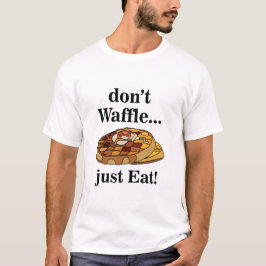 Camiseta Waffles Food Funny