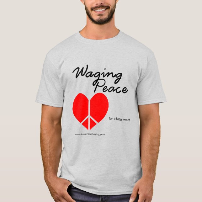 Camiseta Waging Peace Heart (Anverso)