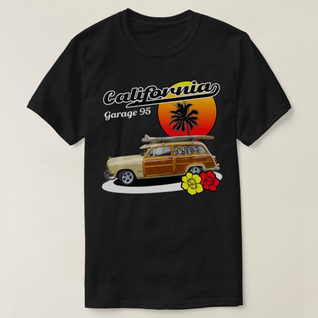 Camiseta Wagon de California Woody Station (Diseño del anverso)