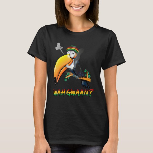 Camiseta Wah Gwaan Patois Jamaica tocan jerga jamaiquina (Anverso)