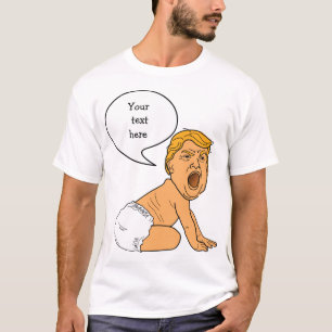 Camiseta Wah Wah Wah Whining Baby Trump Template