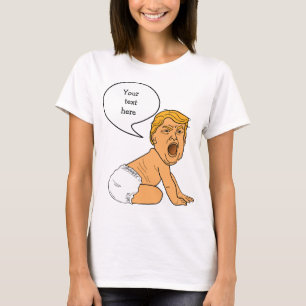 Camiseta Wah Wah Wah Whining Baby Trump Template