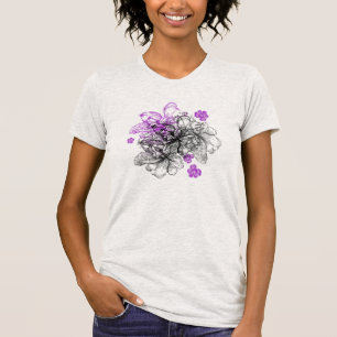 Camiseta Wahine Lace Hawaii Orchid Tees