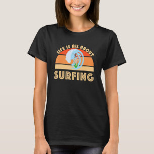 Camiseta Wahine Surfer Life Se Trata De Surfear Big Waves