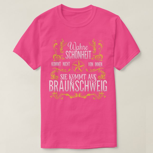 Camiseta Wahre Schnheit kommt aus Braunschweig 2 (Diseño del anverso)
