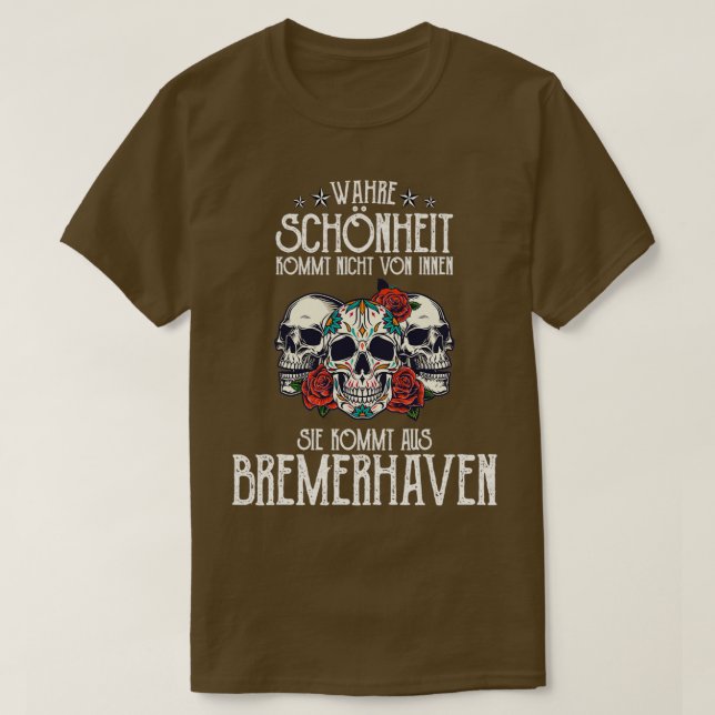 Camiseta Wahre Schnheit kommt aus Bremerhaven 2 (Diseño del anverso)