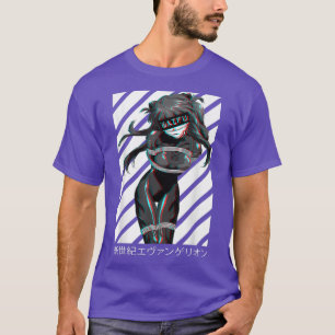 Camiseta Waifu Anime Chica Anime Estética Glitch Japonés