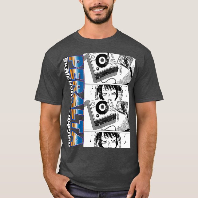 Camiseta Waifu Anime Neko DJ Manga Chica (Anverso)