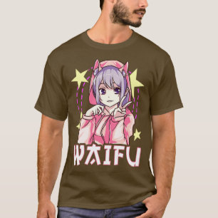 Camiseta Waifu Chica japonés CuteKawaii Senpai